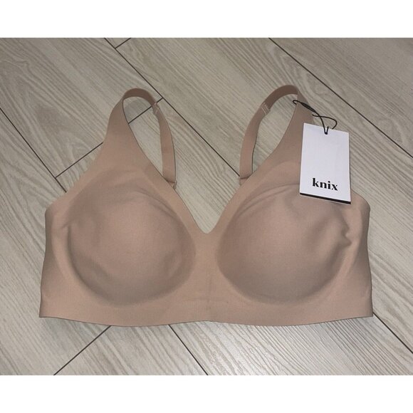 Knix Revolution Bra Lined Wire Free Womens S+ Beige New Nwt - Picture 2 of 6